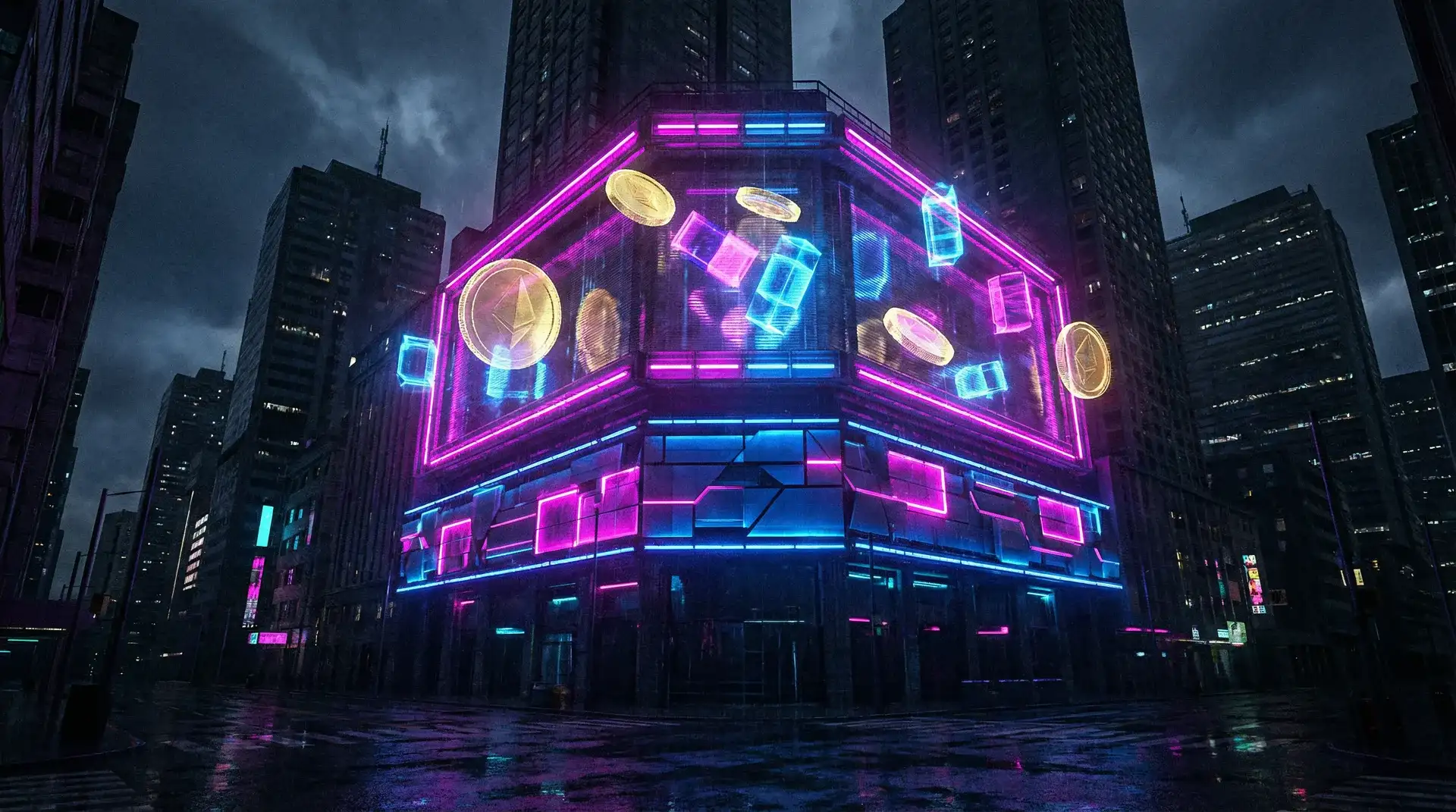 财神棋牌 蓝图首充狂欢夜广告牌